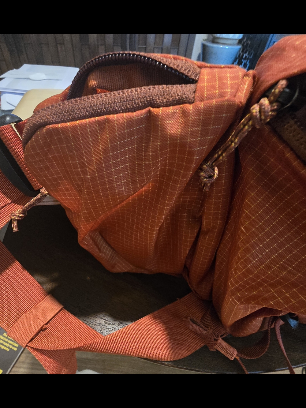 REI Unisex Co-op Trail 5 Waistpack Burnt Orange / Tapenade colorway Sustainabke - Picture 8 of 12